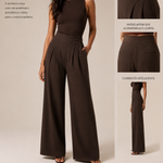 Calça A Harmonia — Cós Anatômico na cor Espresso Bark — Voobel