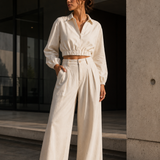 Calça A Fundadora na cor Ivory Mist — Voobel